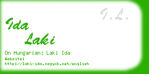 ida laki business card